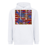White American flag and star leopard Heavyweight Hoodie - Artiststas