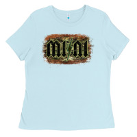 Baby Blue Camouflage Patterned Mini Tried Ladies Tee - Bettercallsaul