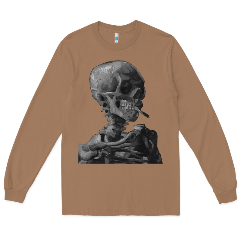 Vincent Van Gogh Skull Of A Skeletonvintage Halloween Skull Long Sleeve Tee by minhPixels | Teevron