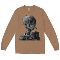 Toasted Coconut Vincent Van Gogh Skull of a SkeletonVintage Halloween Skull Long Sleeve Tee - minhPixels