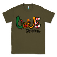 Army Green love Christmas Classic Tee - CowhideDigitalArt
