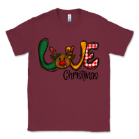 Burgundy love Christmas Classic Tee - CowhideDigitalArt