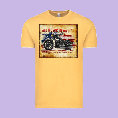 Old Indians Never Die Vintage Tee Designed By Tumblerdesignbyshophia
