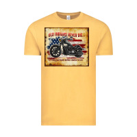 Vintage Mustard old indians never die Vintage Tee - TumblerDesignByShophia