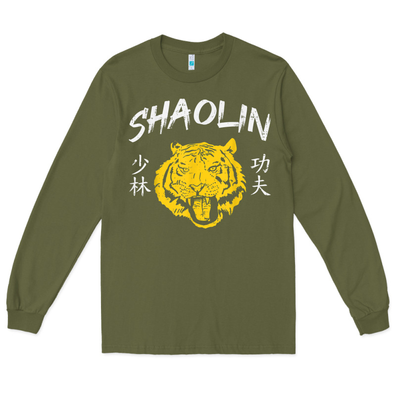 Tiger Shaolin Kung Fu Chinese Symbol Wushu Martial Arts Gift Long Sleeve Tee by minhPixels | Teevron