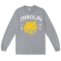 Heather Grey Tiger Shaolin Kung Fu Chinese Symbol Wushu Martial Arts Gift Long Sleeve Tee - minhPixels