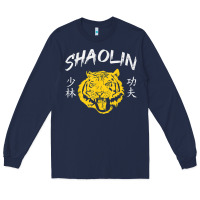 Navy Tiger Shaolin Kung Fu Chinese Symbol Wushu Martial Arts Gift Long Sleeve Tee - minhPixels