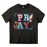 Asphalt Pray leopard frame Heavy Core Tee - LillyAllenDesigns