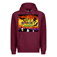 Burgundy it's spooky season tumbler Premium Hoodie - BundleAndBundleShop