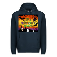 Navy it's spooky season tumbler Premium Hoodie - BundleAndBundleShop