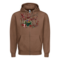 Chestnut noel Zipper Hoodie - CowhideDigitalArt