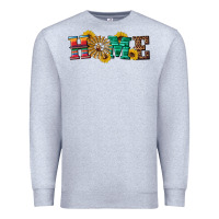 Heather Grey western home wind wheel Premium Sweatshirt - Artiststas