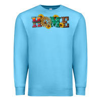 Ocean Blue western home wind wheel Premium Sweatshirt - Artiststas
