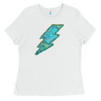 White Turquoise Lightning Ladies Tee - Bettercallsaul