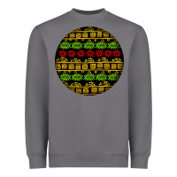 Storm african masks round earrings Heavyweight Sweatshirt - BundleAndBundleShop