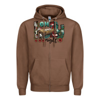 Chestnut oh holy night Zipper Hoodie - CowhideDigitalArt