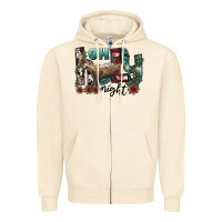 Sandshell oh holy night Zipper Hoodie - CowhideDigitalArt