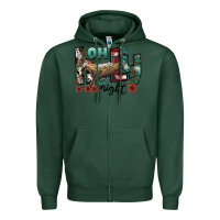 Sports Green oh holy night Zipper Hoodie - CowhideDigitalArt