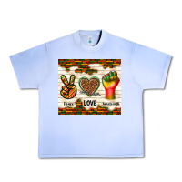 Grape Ice peace love juneteenth Urban Heavy Tee - TumblerDesignByShophia