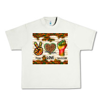 Pistachio peace love juneteenth Urban Heavy Tee - TumblerDesignByShophia