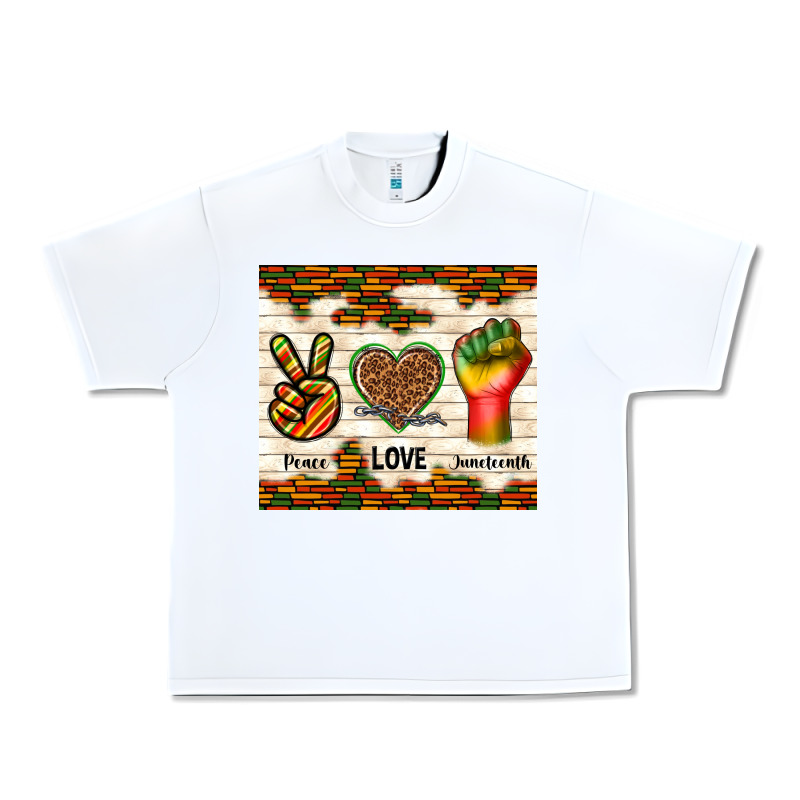 Peace Love Juneteenth Urban Heavy Tee by TumblerDesignByShophia | Teevron