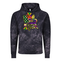 Cloud Black louisiana map american flag mardi gras Vintage Hoodie - CowGirlArtShop