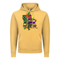 Louisiana Map American Flag Mardi Gras Vintage Hoodie | Teevron