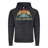 Vintage Black Colorado Retro Vintage Mountains Nature Hiking Vintage Hoodie - minhPixels