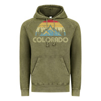 Colorado Retro Vintage Mountains Nature Hiking Vintage Hoodie | Teevron