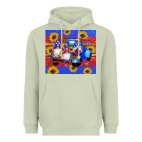 Matcha American flag gnomes truck sunflowers star leopard glitter Heavyweight Hoodie - Artiststas