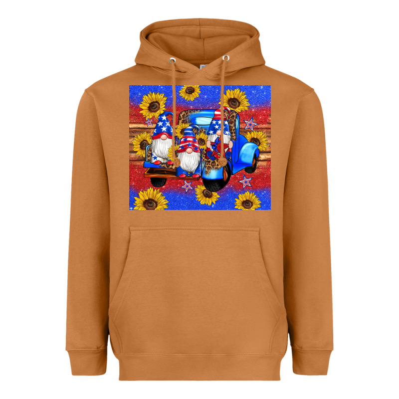 American Flag Gnomes Truck Sunflowers Star Leopard Glitter Heavyweight Hoodie by Artiststas | Teevron