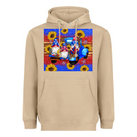 Mushroom American flag gnomes truck sunflowers star leopard glitter Heavyweight Hoodie - Artiststas