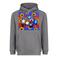 Storm American flag gnomes truck sunflowers star leopard glitter Heavyweight Hoodie - Artiststas