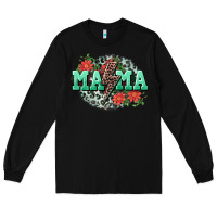 Black Mama rock lightning bolt Mother's Day Long Sleeve Tee - CowGirlArtShop