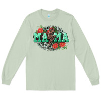 Matcha Mama rock lightning bolt Mother's Day Long Sleeve Tee - CowGirlArtShop