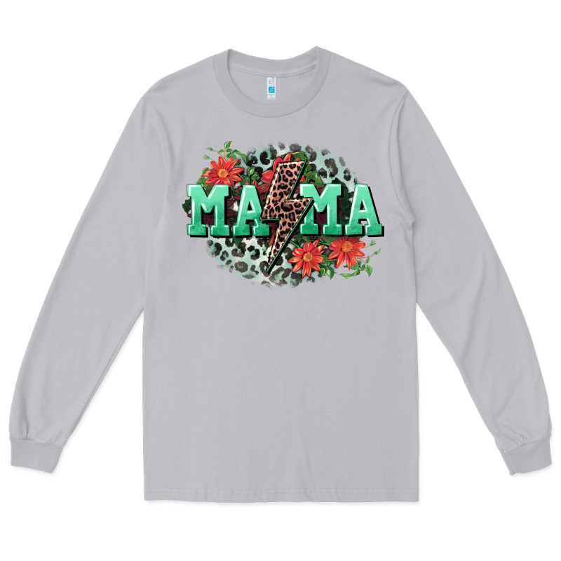 Mama Rock Lightning Bolt Mother's Day Long Sleeve Tee by CowGirlArtShop | Teevron
