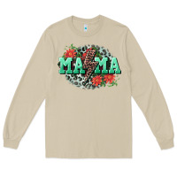 Mushroom Mama rock lightning bolt Mother's Day Long Sleeve Tee - CowGirlArtShop