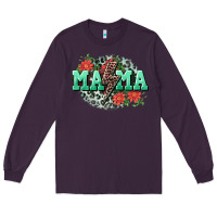 Plum Mama rock lightning bolt Mother's Day Long Sleeve Tee - CowGirlArtShop