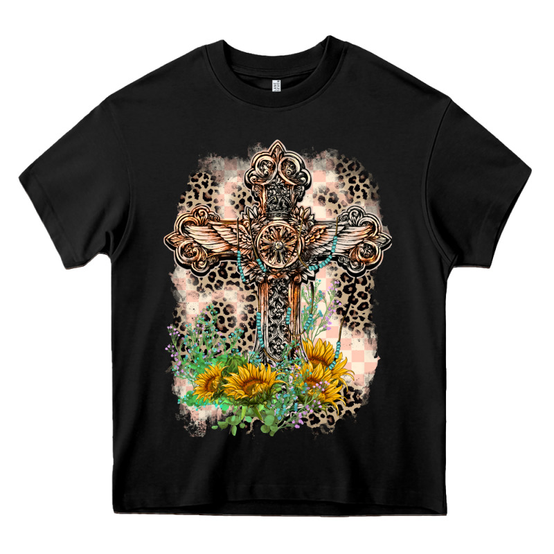 Western With Crosses Heavy Core Tee by LillyAllenDesigns | Teevron