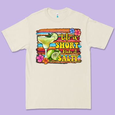 Life Is Short Make It Salty Premium Tee Designed By Jasminsmagicworld