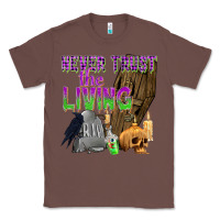 Chestnut Never Trust The Living Classic Tee - texasbilliewilder