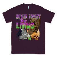 Plum Never Trust The Living Classic Tee - texasbilliewilder