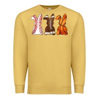 Antique Gold western easter support bunny Premium Sweatshirt - Artiststas
