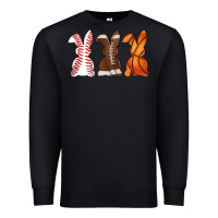 Black western easter support bunny Premium Sweatshirt - Artiststas