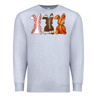 Heather Grey western easter support bunny Premium Sweatshirt - Artiststas