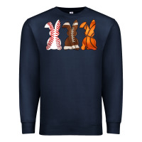 Navy western easter support bunny Premium Sweatshirt - Artiststas
