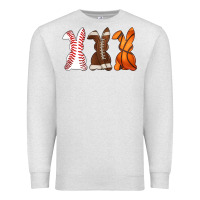 Oatmeal Heather western easter support bunny Premium Sweatshirt - Artiststas