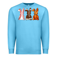 Ocean Blue western easter support bunny Premium Sweatshirt - Artiststas