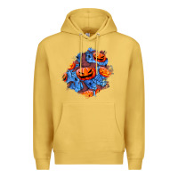 Antique Gold halloween pumpkin patch  5 Premium Hoodie - BundleAndBundleShop