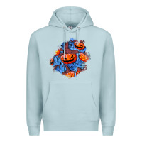 Blue Mist halloween pumpkin patch  5 Premium Hoodie - BundleAndBundleShop